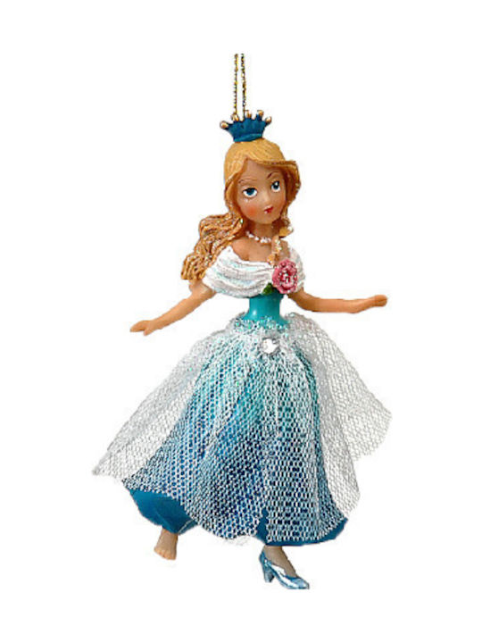 Cinderella 12cm Christmas Plastic Figure Ornament Light Blue