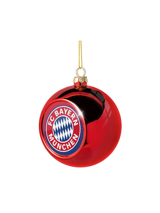 Hanging Ball Ornament Ornament Plastic Red 8cm