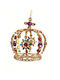 Christmas Metallic Crown Ornament Gold