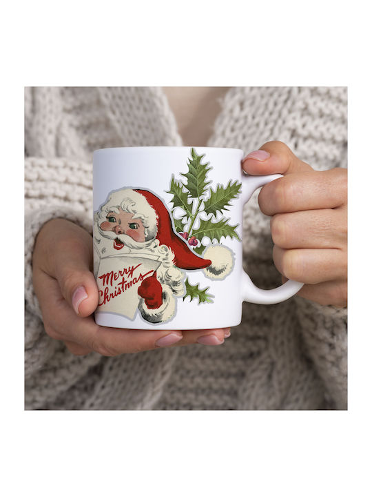 Christmas Mug Ceramic White 1pcs