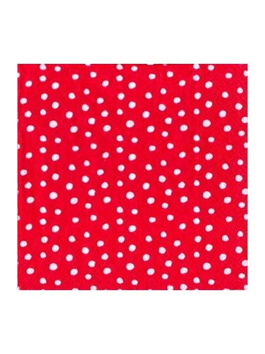 Caspari Set of Christmas Napkins Disposable L12.5xW12.5cm. 20pcs