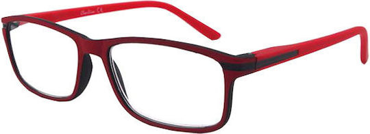 Clear View Clearview Lesebrille +3.50 in Rot Farbe