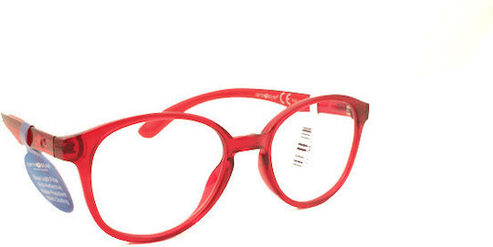 Centrostyle Women's Acetate Prescription Eyeglass Frame Red F0266 012