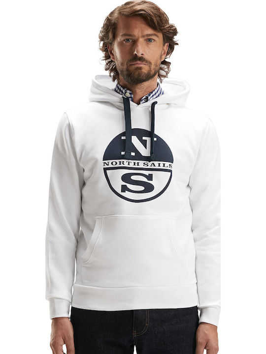 North Sails Sweatshirt mit Kapuze Weiß