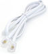KAL Electronics Flat Cablu Telefon RJ11 6P4C 1.5m Alb (SM134-WHITE-1.5M)