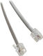 Flat Telephone Cable Unterminated 1m White (15-456-060)