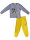 Disney Pijama pentru copii De iarnă Din bumbac Galbenă Mickey His World