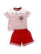 Disney Kids Pajamas Summer Cotton Red Cars