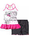 Like Kids' Pajamas Summer Fuchsia