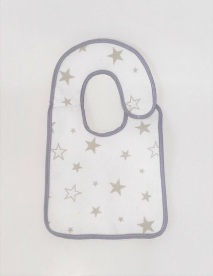 Beau Bebe Bavetă material textil cu buton Gri