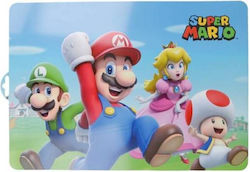 Super Mario Αδιάβροχη Σαλιάρα Πλαστική Χρυσή