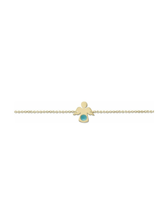 Ekan Kids Bracelet Chain from Gold 14K with Figure