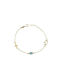 Εμανουηλίδης Ηλίας Kids Gold Chain Bracelet 9K with Evil Eye for Girl