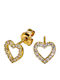 Roloi Kaliamanis Kids Earrings Studs Hearts from Gold 14K