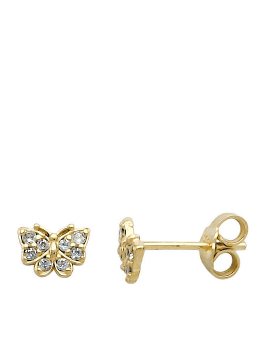 Sasashop Nieten Schmetterlinge Aus 9K Gold