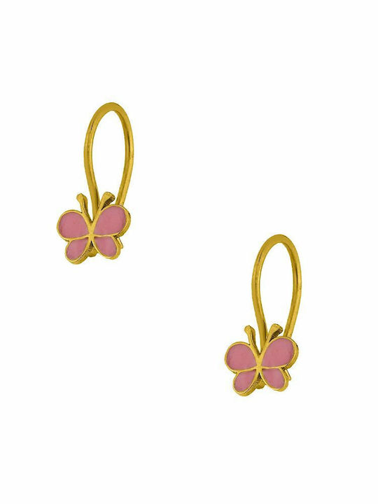 Amor Amor Gold Plated Kids Earrings Pendants Bu...