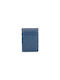 Garzini Garzini Essenziale Δερμάτινο Ανδρικό Πορτοφόλι Καρτών με RFID Μπλε