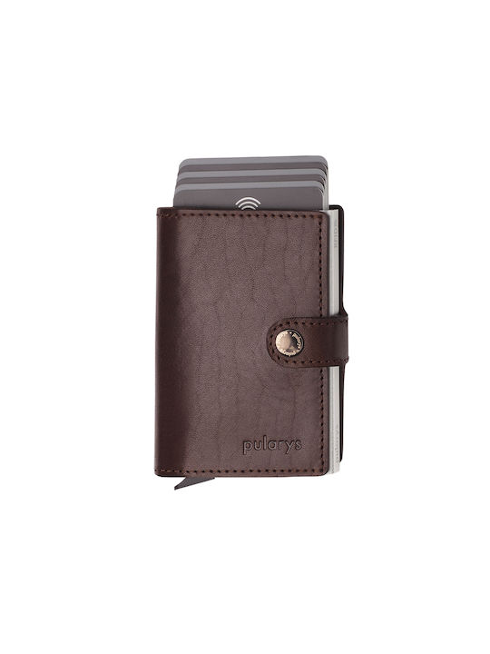 Pularys Men's Wallet with RFID Brown