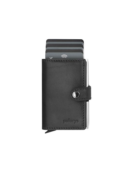 Pularys Ανδρικό Πορτοφόλι με RFID Μαύρο