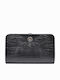 Large Leather Women's Wallet Classic Black