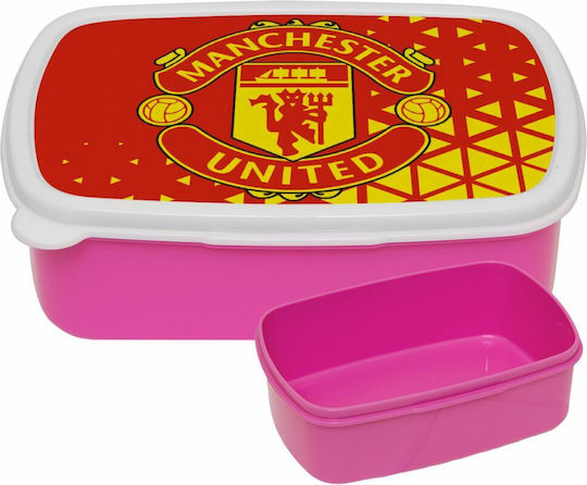 Koupakoupa Plastik Kinder Lebensmittelbehälter Fußball Rosa 18 x 13 x 6cm
