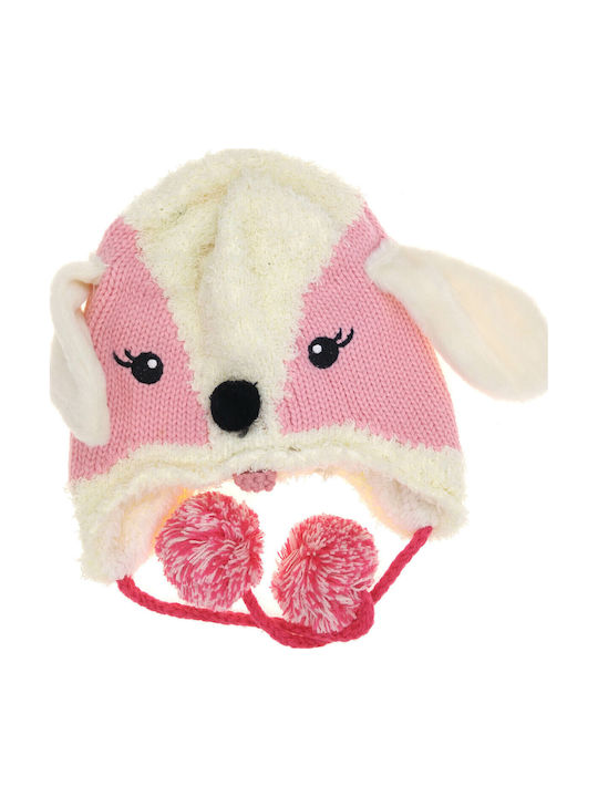 Knitted Pink Baby Beanie