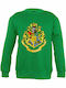 Kids Sweatshirt Green Hogwarts School Crest, Harry Potter