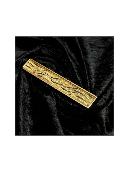 Handle Furniture made of Metallic & Zamak & Crystal in Gold Color 128mm (Center Distance 96mm) 0138-096-ORO1 1pcs