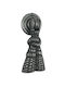 Rei Knob Furniture made of Metallic in Silver Color 52mm 2002-52-KASSITEROS 1pcs