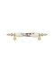 TMC Handle Furniture made of Porcelain in Gold Color 96mm 1120-96-60-331 1pcs