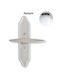 Zogometal Window Latche on Plate 275 Chrome 113mm 275/07