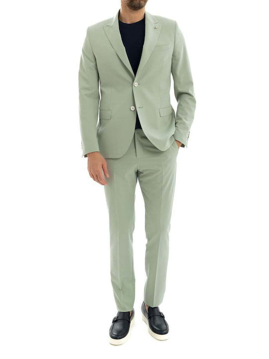 Manuel Ritz Men's Suit Green