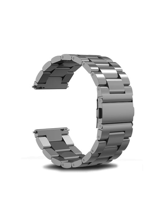 Каишка Неръждаема стомана Сив (Amazfit Stratos 2s/3 - Амазфит Стратос 2с/3)