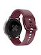 Galaxy Watch 45mm Wine Armband Silikon Burgundisch (Galaxy Watch 3 45mm)