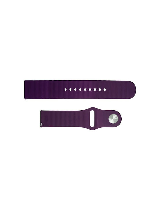 Ribbed Curea Silicon cu Pin Violet (Amazfit GTR 42mm)