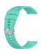 With Silver Clasp Strap Silicone Blue (Amazfit GTS 2 / GTS 2 Mini / GTS 2e)