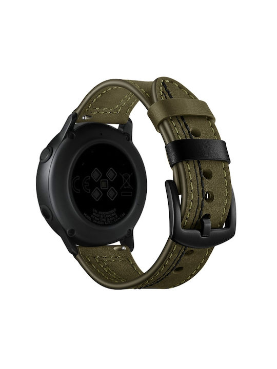 Watch S1 46mm Каишка Кожа Зелен (Xiaomi Watch S1 Active - Xiaomi часовник S1 Active)