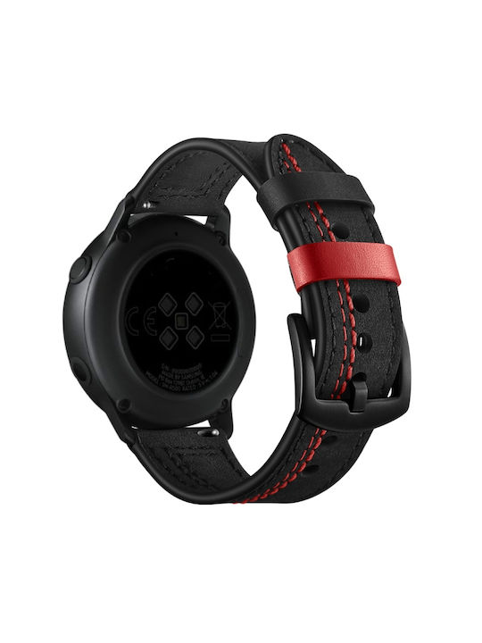 Armband Leder Schwarz (Amazfit Stratos 2s/3)
