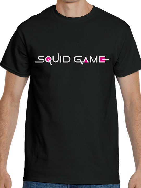 Logo Tricou Squid Joc Negru