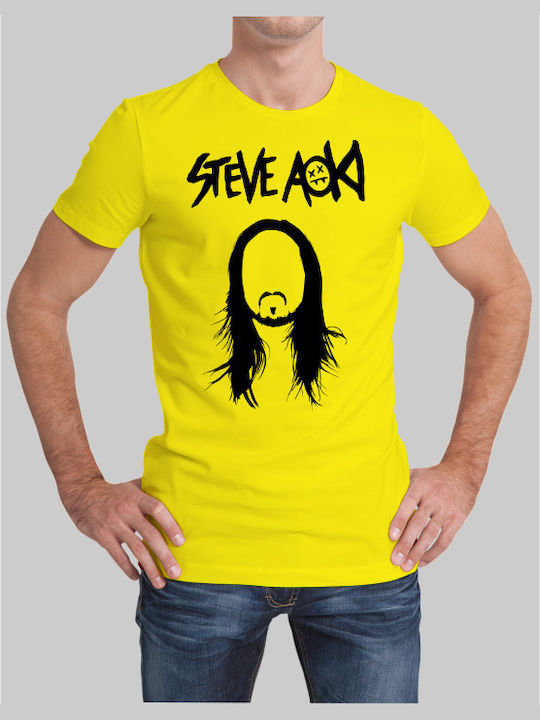 TKT Steve Aoki T-shirt Κίτρινο