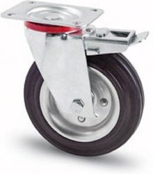 A103D100R Rotating Wheel with Brake 100mm