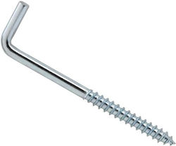 Square Screw Hook with Diameter M22 and Length 100mm