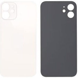 Καπάκι Μπαταρίας Backcover Bigger Hole Cameralens Λευκό για iPhone 12