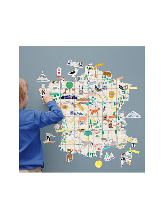 Mimi'lou Kids Wall Sticker Wallgames "ma France"
