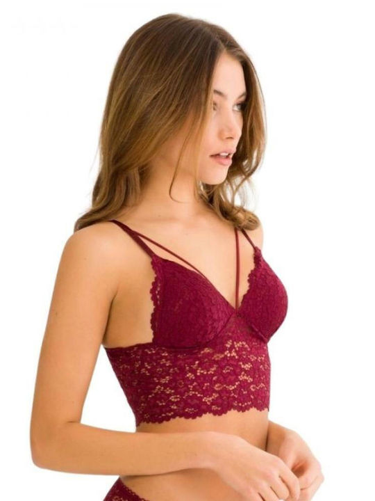 Cansoy Bralette Σουτιέν Μπορντό