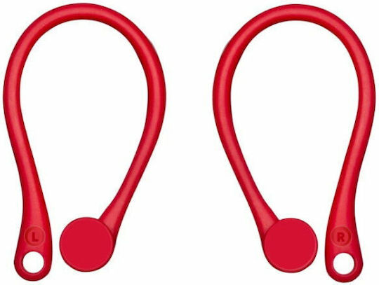 Ear Hook σε Κόκκινο χρώμα για Apple AirPods
