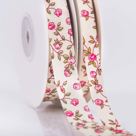 Ntampoudis Floral Fabric Ribbon Floral