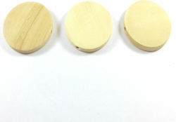 Wooden Craft Bead Beige