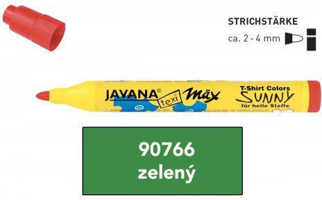 C.Kreul Javana Marker Verde Indelebil pentru Material textil