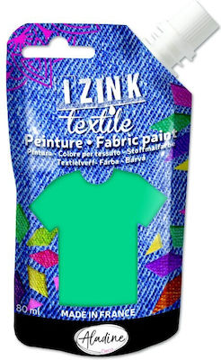 Aladine Vopsea pentru artizanat Green pentru Material textil 80ml